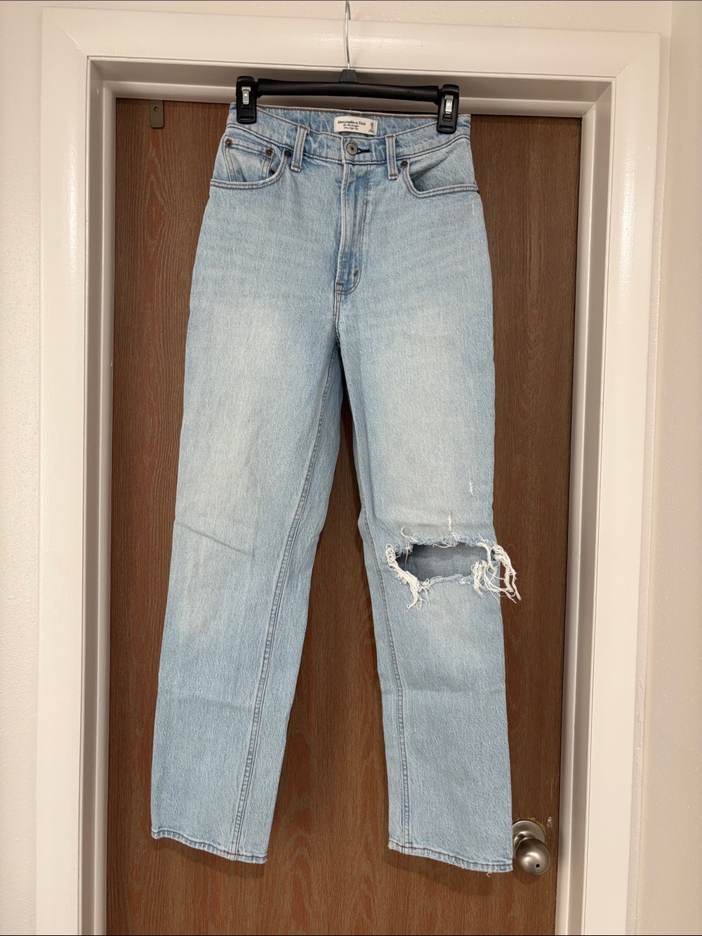 Abercrombie & Fitch The 90s Straight Ultra High Rise Curve Love